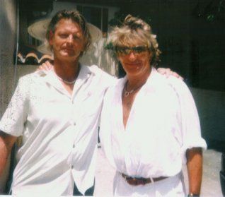 Billy Yeager and Rod Stewart
